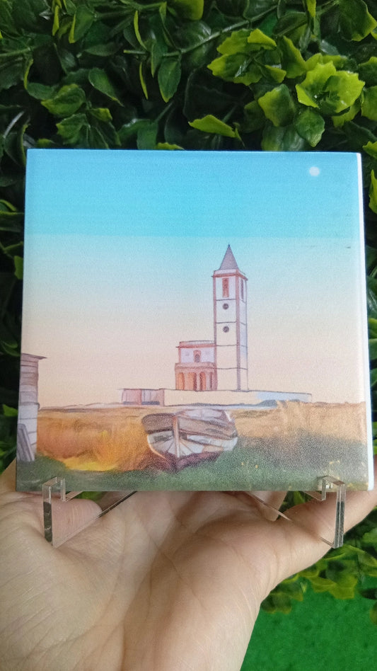 Azulejo mini "Iglesia de Las Salinas"