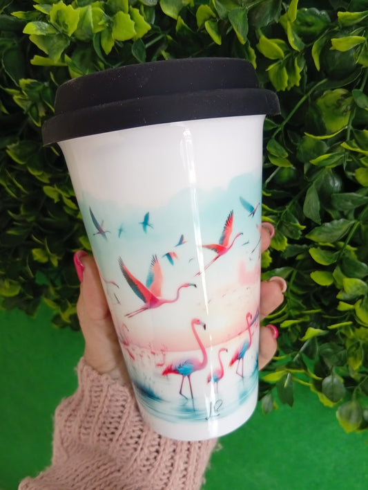 Vaso take away "Flamingo"